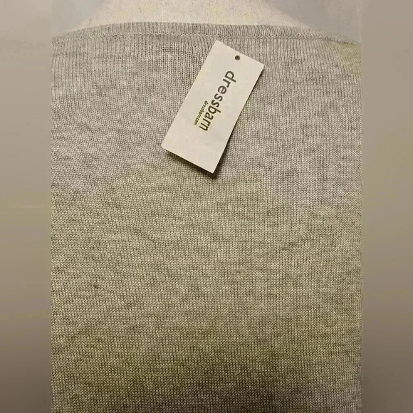 Roz & Ali Womens Gray Stud Embellished Boatneck Sweater Size XL NWT - Picture 7 of 9